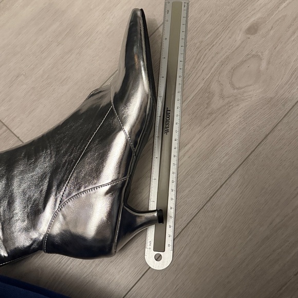 Silver Women's Ankle Boots - Picture 9 of 9